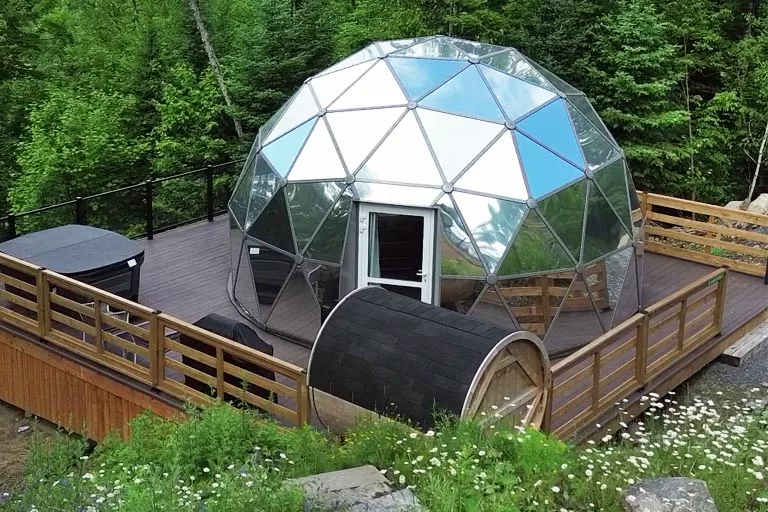 glamping hotel in mont tremblant