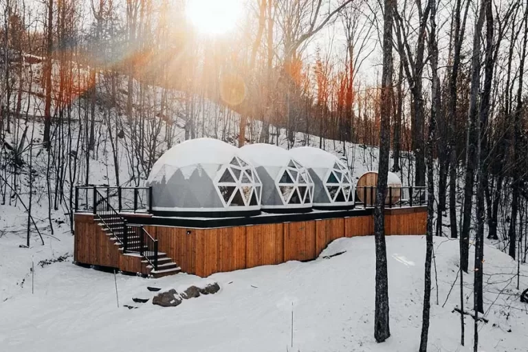 triple family WINTER dome rental tremblant