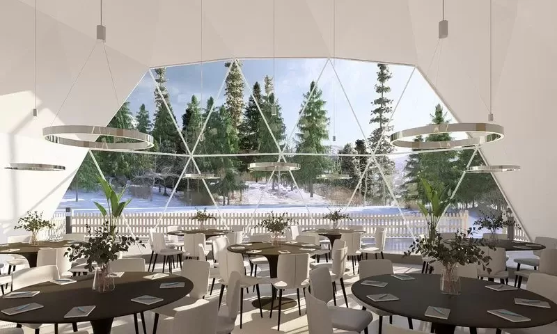 Dome event space in Tremblant